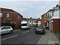 Looking from Welch Road towards Gains Road