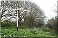 Finger post near Mellangoose House