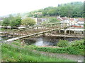 Footbridge across the River Rhondda, Trehafod