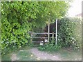 Footpath leaves the road 