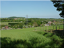 SO8688 : Farmland near Ashwood, Staffordshire by Roger  D Kidd