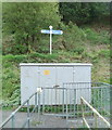 Riverside walk direction sign, Trehafod