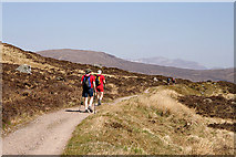 NN2851 : Walkers on the West Highland Way by Walter Baxter