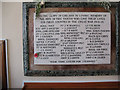 Christ Church, South Nutfield: war memorial