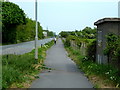 Cycle track alongside the A403 near Avonmouth