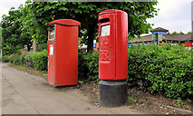 J3477 : Pillar box and metered-mail box, Belfast by Albert Bridge