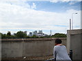 View of Canary Wharf from the A13 