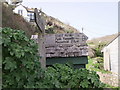 Coast footpath sign at Lamorna Cove