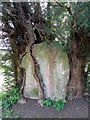 Trapped boulder, St John the Baptist