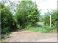 Bridleway leading to Claypitts Farm