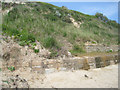 Buried sea wall - Swanage