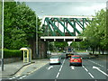 SJ3795 : The A580 at Walton Hall Avenue Bridge, Liverpool by Ian S
