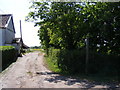 Footpath to the B1116 Woodbridge Road