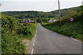 Road about to enter Llangorwen