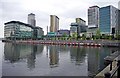 Looking towards The Studios, MediaCityUK, Salford Quays, Salford