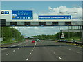 Approaching junction 10 on the M62 eastbound