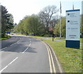 Entrance road to government offices, Newport