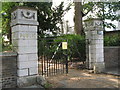 The gates of The Manor House, Old Road, SE13