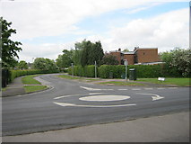 NZ2725 : Mini roundabout at junction of Westmorland Way and Burn Lane in Newton Aycliffe by peter robinson