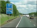 Approaching junction 11 on the M62 east bound