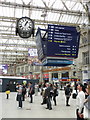 Underneath the clock, at Waterloo Station