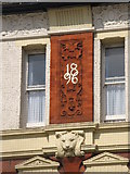 TQ3975 : Date stone and tiger's head on The Old Tigers Head, Lee High Road, Lee Green, SE12 by Mike Quinn