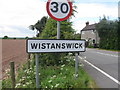 Wistanswick entrance sign