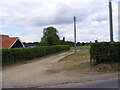 TM3056 : Bridleway to the B1116 The Street by Geographer
