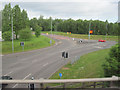 A5156 road roundabout at A483 junction 6