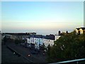 Warwick - Town centre and misty racecourse