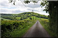 Road near Nantygelli Farm, Wolvesnewton