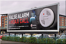J3474 : Smoke alarm poster, Belfast (5) by Albert Bridge