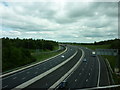 Looking north along the A1M at Wetherby