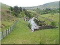 Rhondda Fach flows away from the A4233, Maerdy