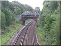 Railway lines east of Westhorne Avenue (A205)