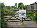 Entrance to allotments at Stockton Heath