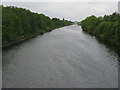 Looking west along the Manchester Ship Canal from Wilderspool