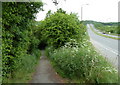 Footpath by the A617