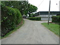 Footpath and track to Clearwaters Farm