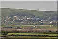 Looking across Chivenor Airfield towards West Hill, Braunton