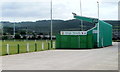 West stand and Cafe Verde, Virginia Park, Caerphilly