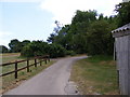 Footpath to Blacktiles Lane & entrance to Broomfield