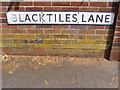 Blacktiles Lane sign