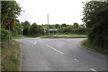 SU5585 : Junction of Spring Lane and the A417 by Roger Templeman