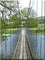 Suspension footbridge over River Lyon