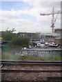 Rooftop sculpture north of New Cross station