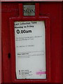 Copythorne: odd postbox information plate