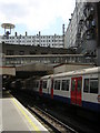 Baker Street station: looking south down the Metropolitan platforms from the north end