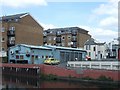 Lock-up garages by the Grand Union Canal