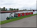 Narrow boat on the Aire and Calder Navigation at Goole